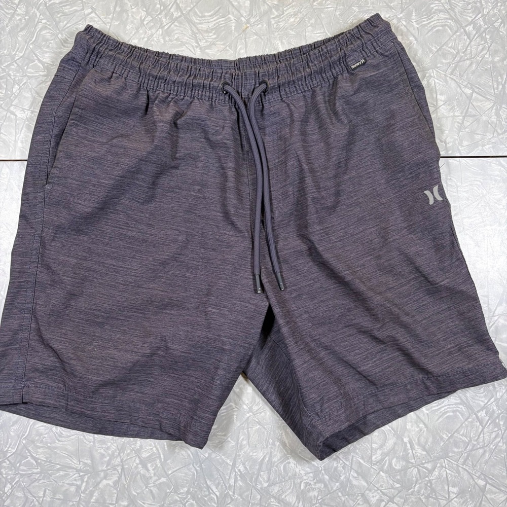 Hurley Mens Hybrid Shorts Charcoal Heather Grey Elastic Waist HSP22VMB-03969 S